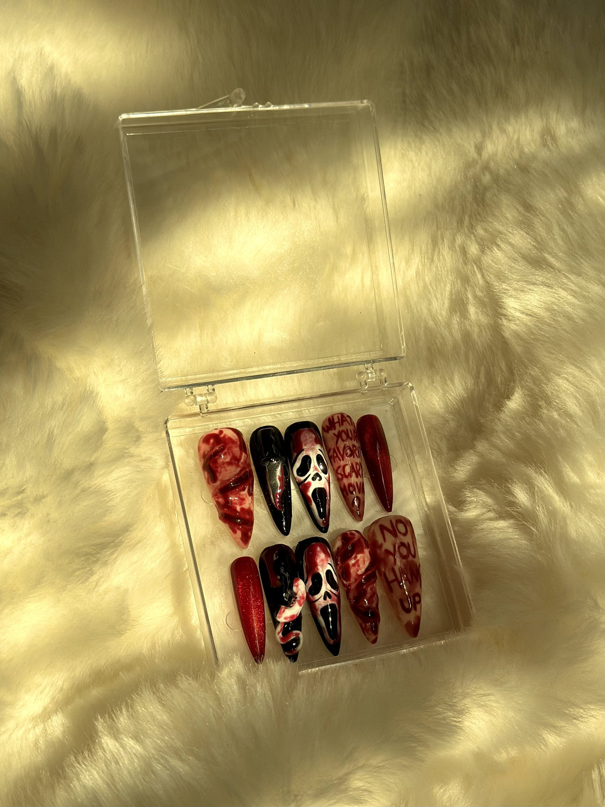 Press on Nails - Ghost face