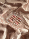 Press on Nails - Polka Dot Lace